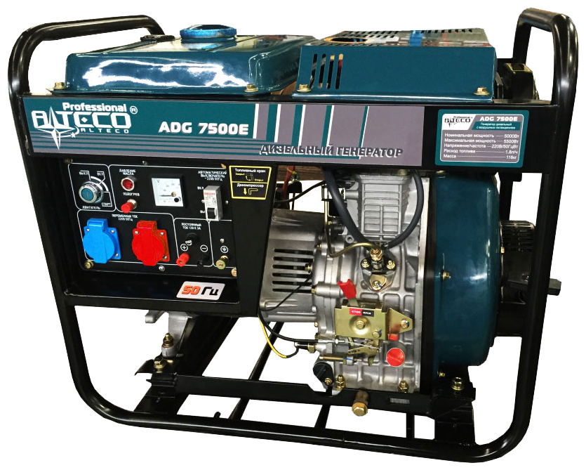 Дизельный генератор ALTECO ADG 7500 TE, арт. 13263 - фотография № 1