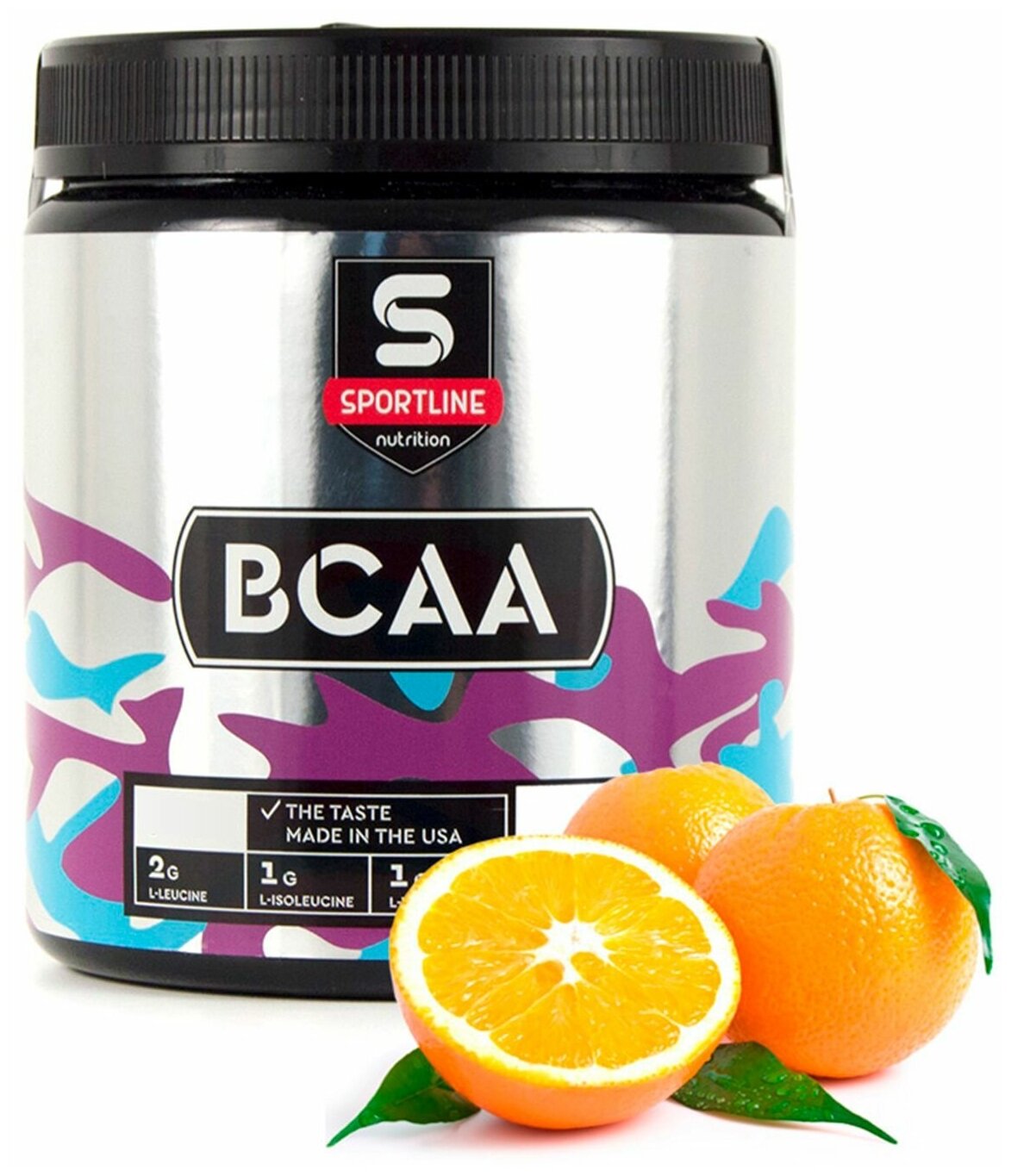BCAA 2:1:1 Аминокислоты SportLine Nutrition 450g (Апельсин)