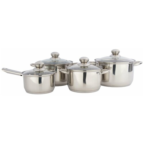 Набор кастрюль BERKRAFT Comfort 8 пр серебристый 8 12950₽