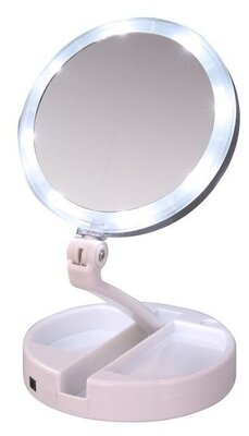 Emson зеркало косметическое настольное My FoldAway Mirror (100-092) с подсветкой