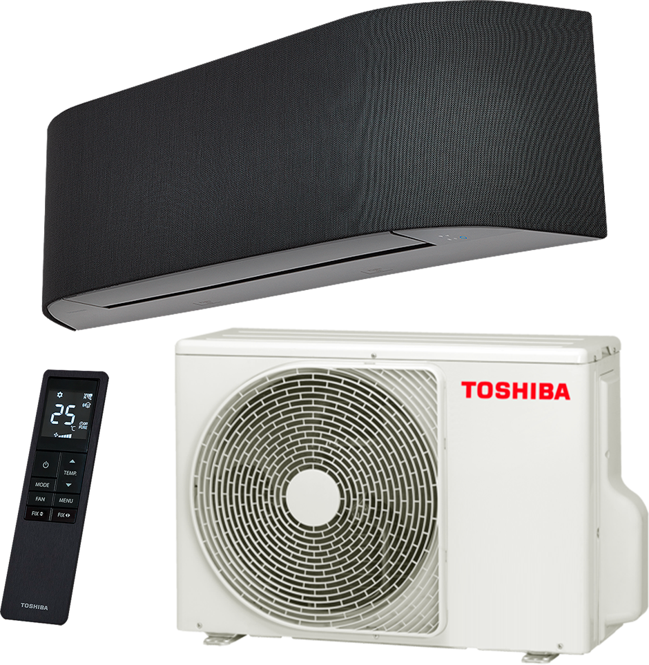 Сплит-система Toshiba RAS-10N4KVRG-EE/RAS-10N4AVRG-EE, черный - фотография № 8