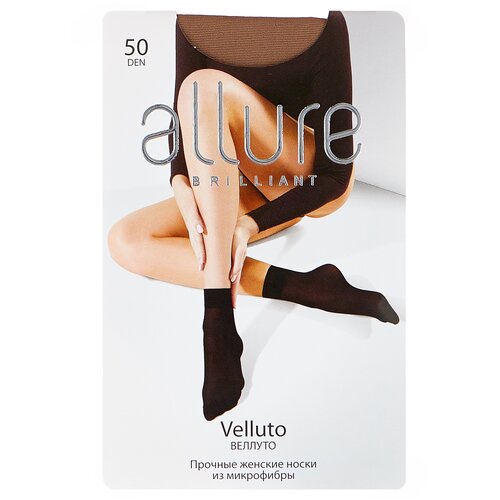 фото Капроновые носки allure velluto 50 den, размер универсальный, glase