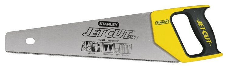 Ножовка по дереву Stanley 380мм JET-CUT (2-15-594)