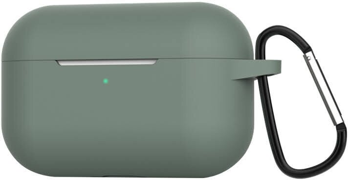 Силиконовый чехол для наушников Apple AirPods Pro c карабином, Pine Green
