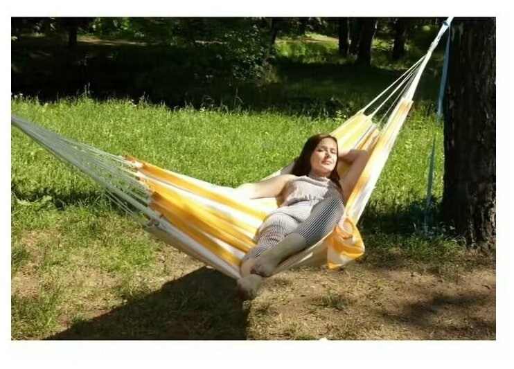 фото Гамак желтая полоска RG-13