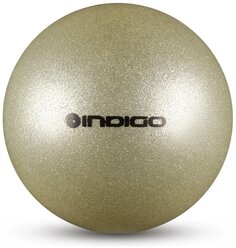 Мяч для художественной гимнастики Indigo IN119, 15 см, серебристый