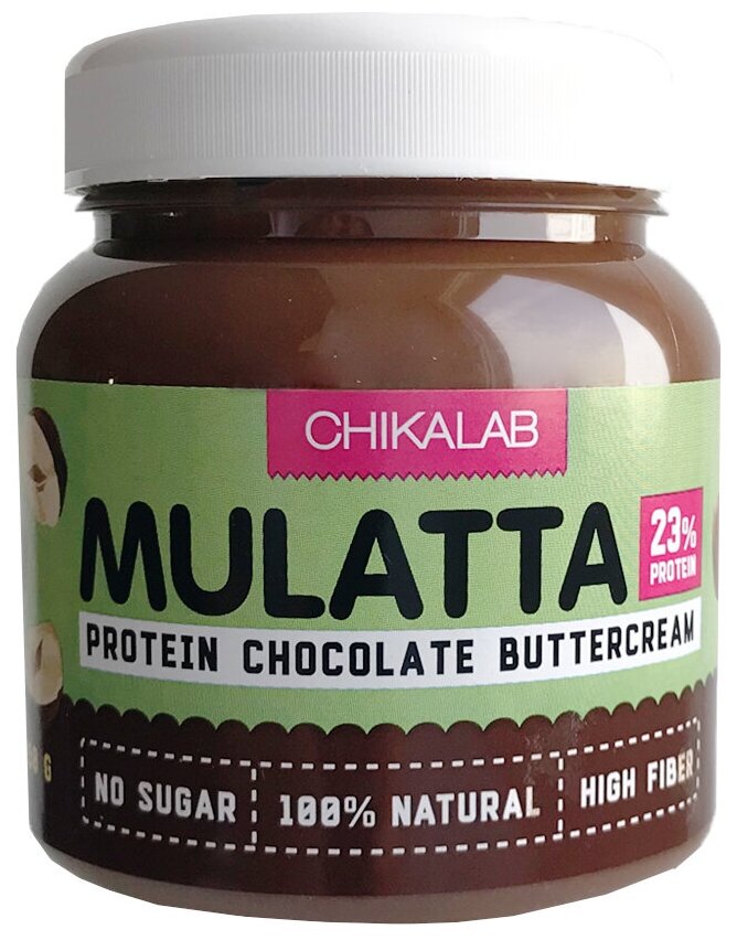 Mulatta шоколадная протеиновая паста с фундуком Chikalab