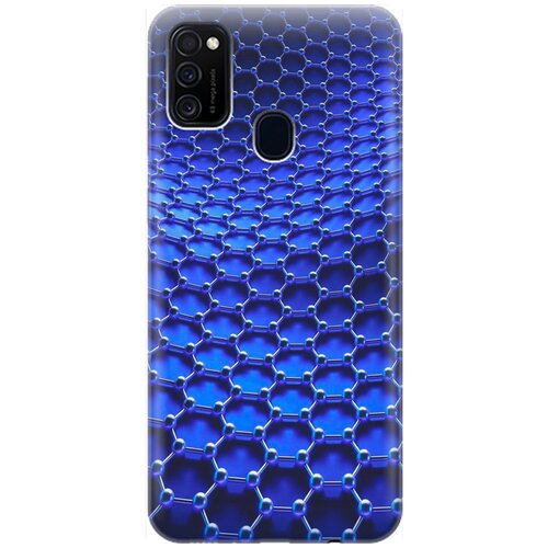 фото Силиконовый чехол на samsung galaxy m21 / m30s / самсунг м21 с принтом "молекулярная цепь" gosso