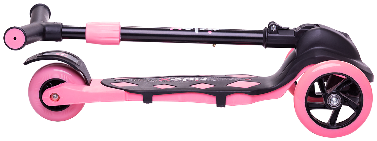 Без упаковки самокат Ridex 3-колесный Robin 3d, 120/90 мм, неоновый розовый