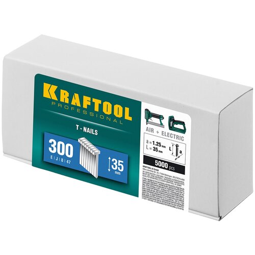 Гвозди для нейлера Kraftool тип 300 35 мм 5000 шт. 31785-35 15950607 зубр 50 мм гвозди для нейлера тип 300 5000 шт