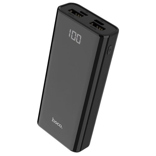 фото Внешний аккумулятор hoco power bank j45 elegant shell 10000mah black