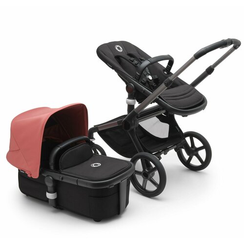 коляска bugaboo fox 5 graphite midnight black sunrise red Коляска Bugaboo Fox 5 Graphite/midnight black/ Sunrise red