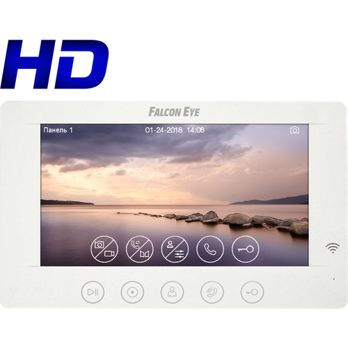 Монитор видеодомофона Cosmo HD Wi-Fi VZ комплект falcon eye cosmo hd wi fi vz