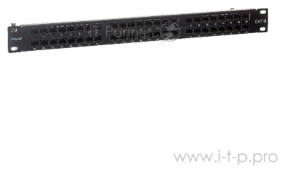 Патч-панель Exegate EX281082RUS (19", UTP, 48 port, cat.6, KRONE&110(dual IDC), 1U, RoHS, с кабельным органайзером, Black, RT - фото №13