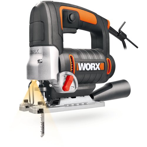 Электролобзик Worx WX479, 750 Вт черный/оранжевый электролобзик edon edl 750r 750 вт