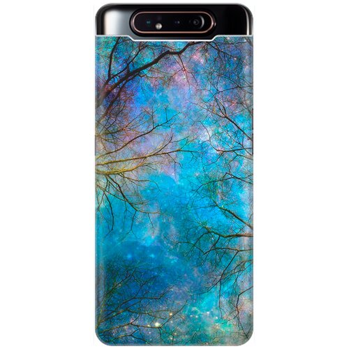 фото Re:pa накладка transparent для samsung galaxy a80 с принтом "ночное небо в ветвях"