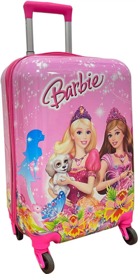 Чемодан Детский Barbie две принцессы и собака 56 x 23 x 34 двухсторонняя картинка