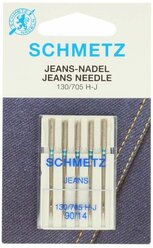 Игла/иглы Schmetz Jeans 130/705 Н-J 90/14 серебристый