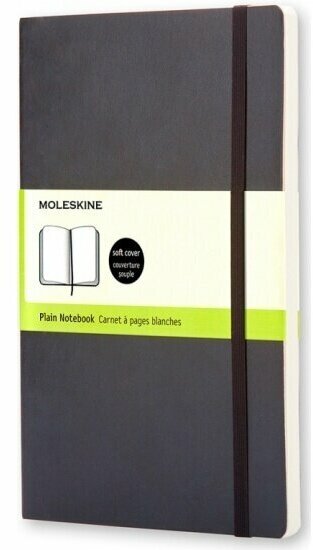 Блокнот Moleskine CLASSIC SOFT QP613 9x14 см 192стр. без линовки, мягкая обложка, черный