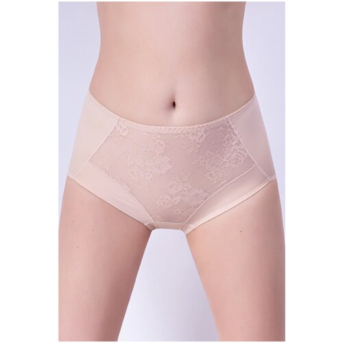 фото Milavitsa трусы слипы высокой посадки classic elegant, размер 118, нюд