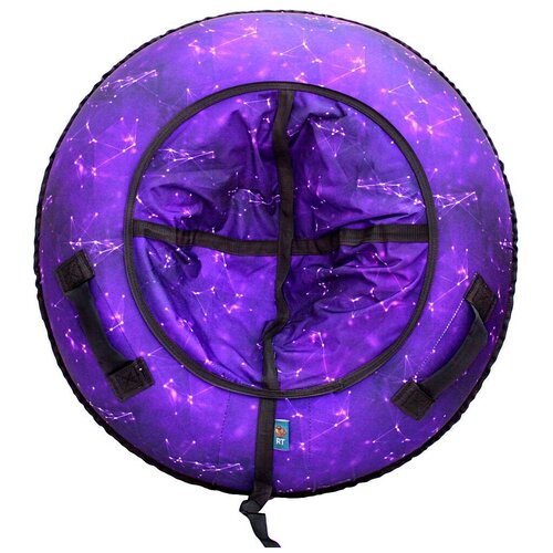 Санки надувные Тюбинг RT Созвездие фиолетовое + автокамера, диаметр 118 см