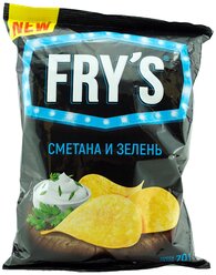 Чипсы FRY'S картофельные Сметана и зелень