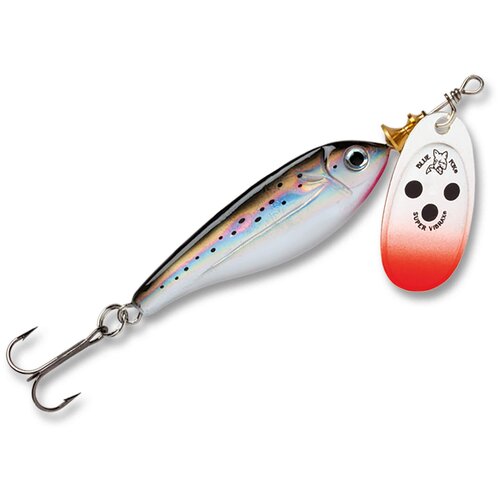 Блесна Blue Fox Minnow Super Vibrax №4 BFMSV4-S вращающаяся, 40 мм, 18 г, №4 блесна вращающаяся bluefox 18 г bfmsv4 s