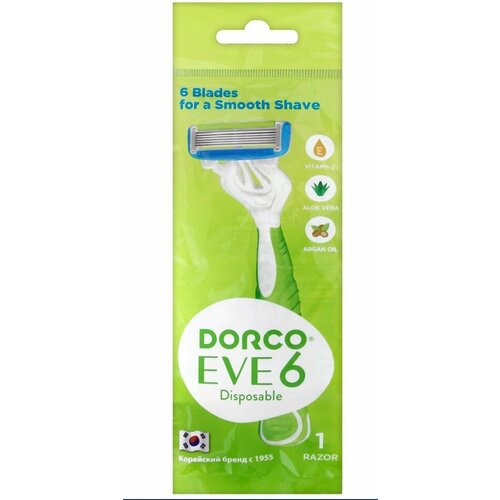 Станок для бритья Dorco Eve 6 одноразовый жен. станок бритвенный dorco eve 4 одноразовый 1 шт