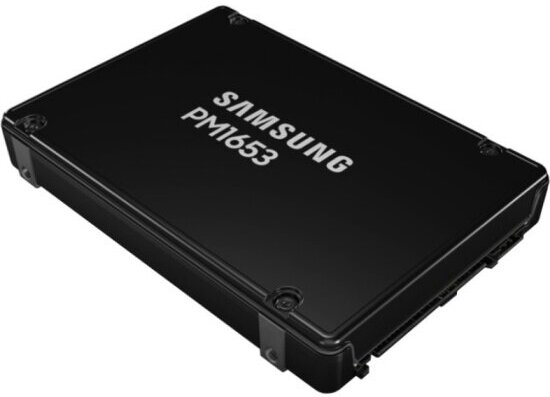 Накопитель SSD Samsung Enterprise-SSD PM1653, 3.84 TB, 2.5" SAS 24Gb/s, 4200 MB/s/3700 MB/s 128-layer V-NAND, 1 DWPD (MZILG3T8HCLS-00A07)