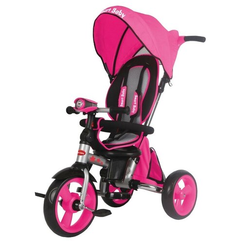 фото Трехколесный велосипед smart baby travel ts2, розовый