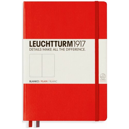 фото Книга для записей нелинованный leuchtturm1917 "medium" а5 249 л красный