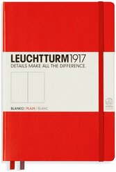 Записная книжка- блокнот Leuchtturm1917 нелинованная, A5, красный