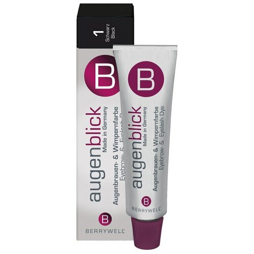 Berrywell Краска для бровей и ресниц Augenblick, 1 черный, 15 мл, 25 г