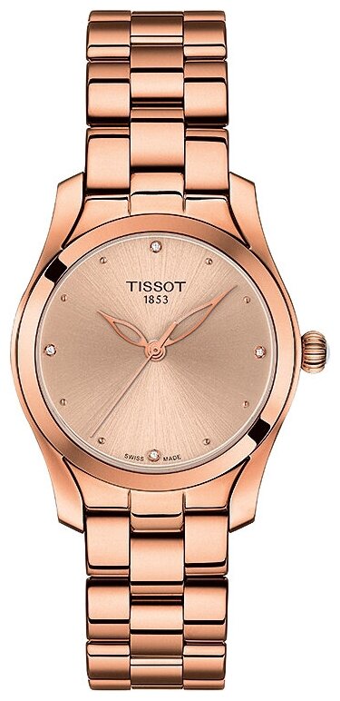 Наручные часы TISSOT T-Lady, золотой, желтый