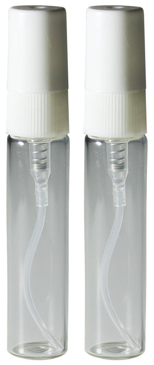 Косметический флакон для духов и парфюма Aroma provokator стекло белый спрей пластик 5 ml набор 2шт