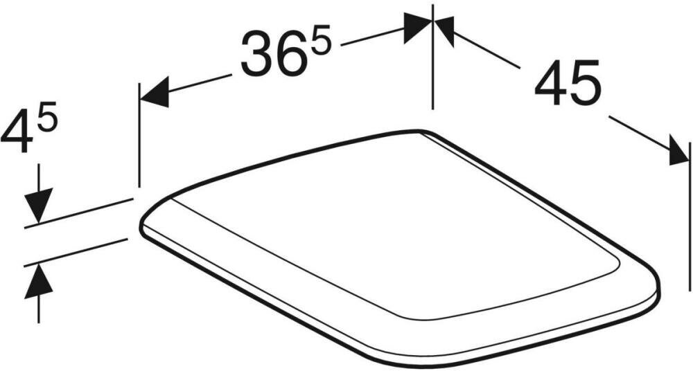 Крышка-сиденье Geberit iCon Square - фото №8