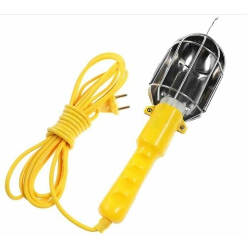 Лампа переносная 10м 220В жёлтая с выкл.