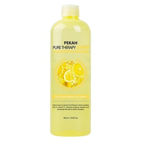 Pekah очищающая мицеллярная вода с экстрактом лимона Pure Therapy Lemon Cleansing Water, 500 мл