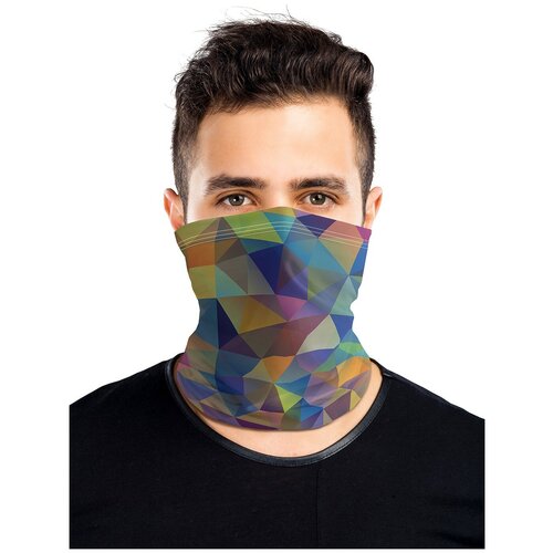 фото Универсальный бафф маска "геометрический витраж" 2шт joyarty