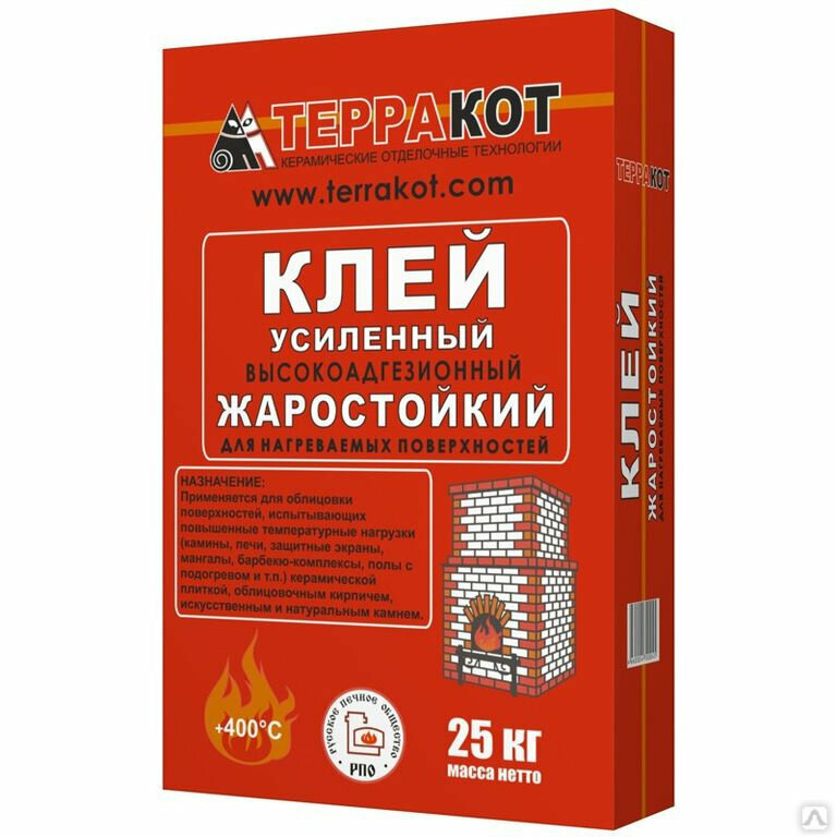 Клей "Терракот" усиленный жаростойкий (25кг)