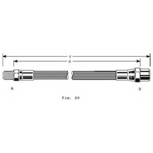 GIRLING 9002126 Шланг тормозной BMW E30/E36/E34/E32 225mm зад. 1шт