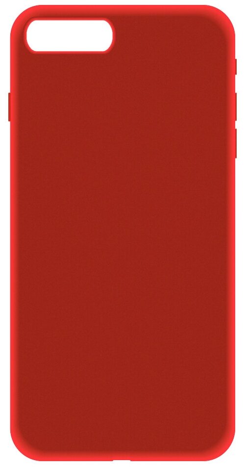 Защитный чехол LuxCase для Apple iPhone 7 Plus, Apple iPhone 8 Plus Liquid Silicon, Красный
