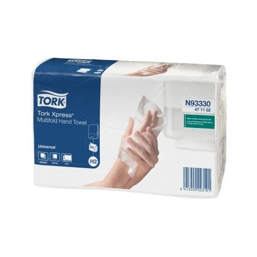 листовые бумажные полотенца tork universal 120108 h3 250 л пач Бумажные полотенца листовые Tork 471103 Universal Xpress H2 190 л. (пач.)