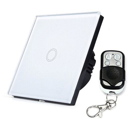 Сенсорный выключатель с дистанционным управлением MiniTiger FS-S-001RW-White RF433 + Пульт