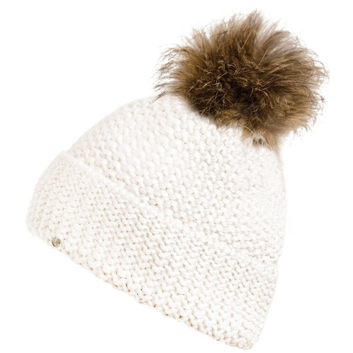 фото Шапка женская finn flare, цвет: белый w19-12144_201, размер 56