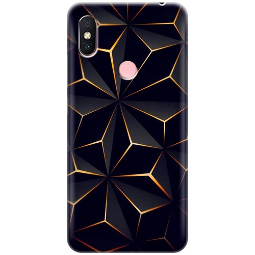 фото Re:pa накладка transparent для xiaomi redmi s2 с принтом "графитовый узор"