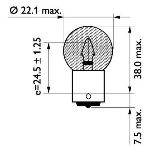 фото Лампа накаливания philips 13401cp
