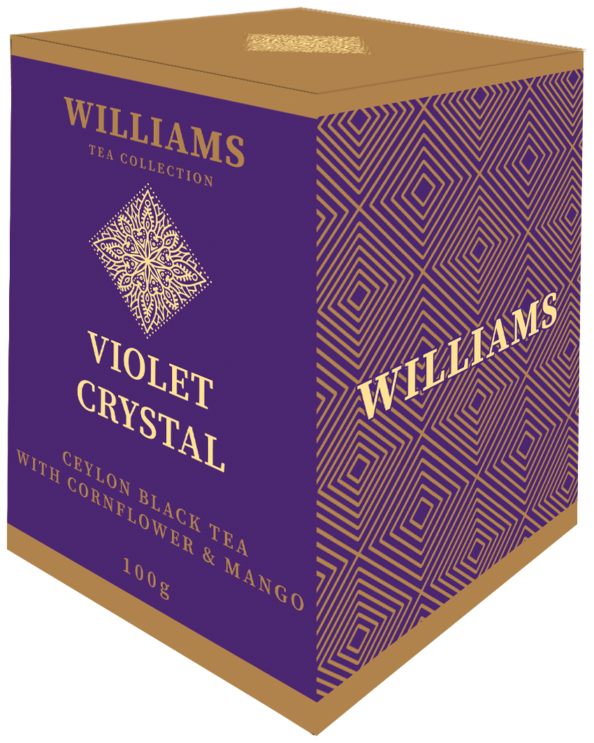 Чай черный Williams Violet Crystal with Cornflower&Mango, 100 г - фотография № 1