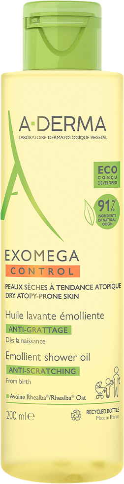 A-Derma Exomega Control Anti-Scratch Emollient смягчающее масло для душа 200 мл 1 шт