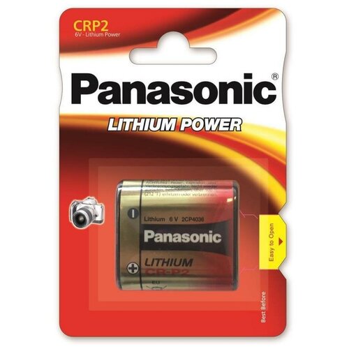 Батарейки Panasonic CR-P2 Lithium Power CR-P2L/1BP BL1 батарейки цилиндрические литиевые panasonic lithium power в блистере 1шт cr 2l 1bp